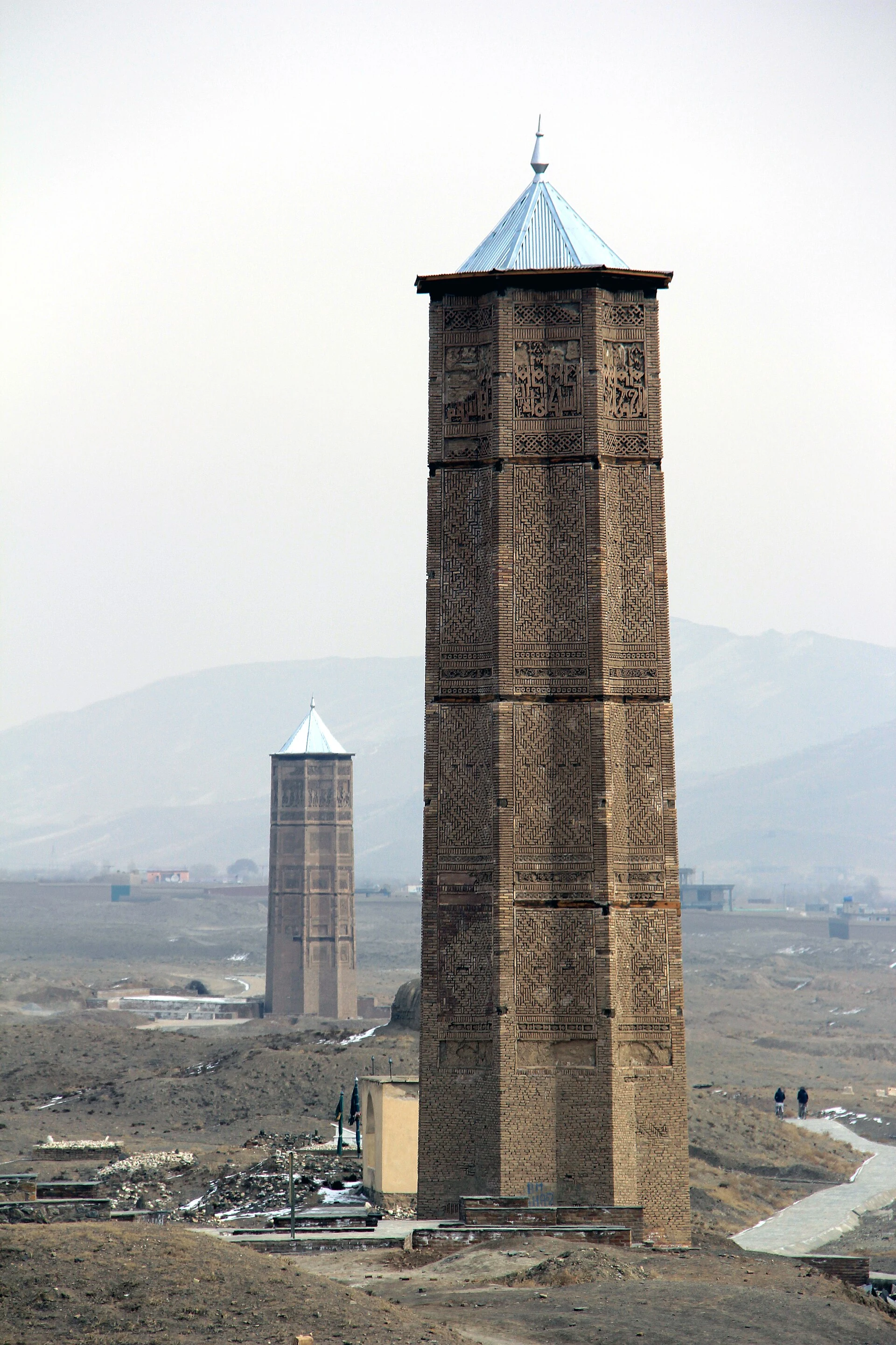 The minaret of Bahram Shah, Ghazni